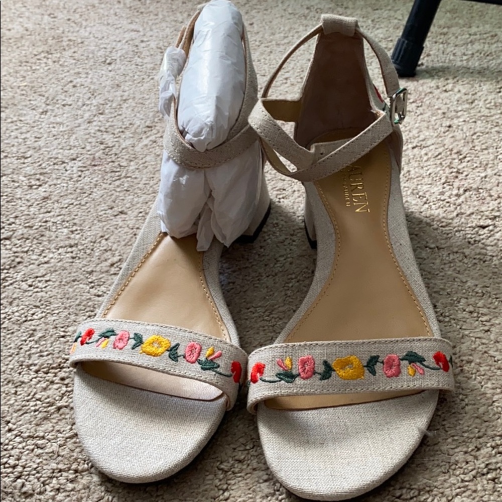Ralph Lauren linen sandal